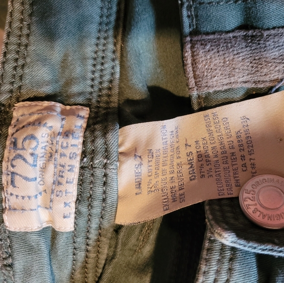 Green Cargo Style Pants - Picture 3 of 5